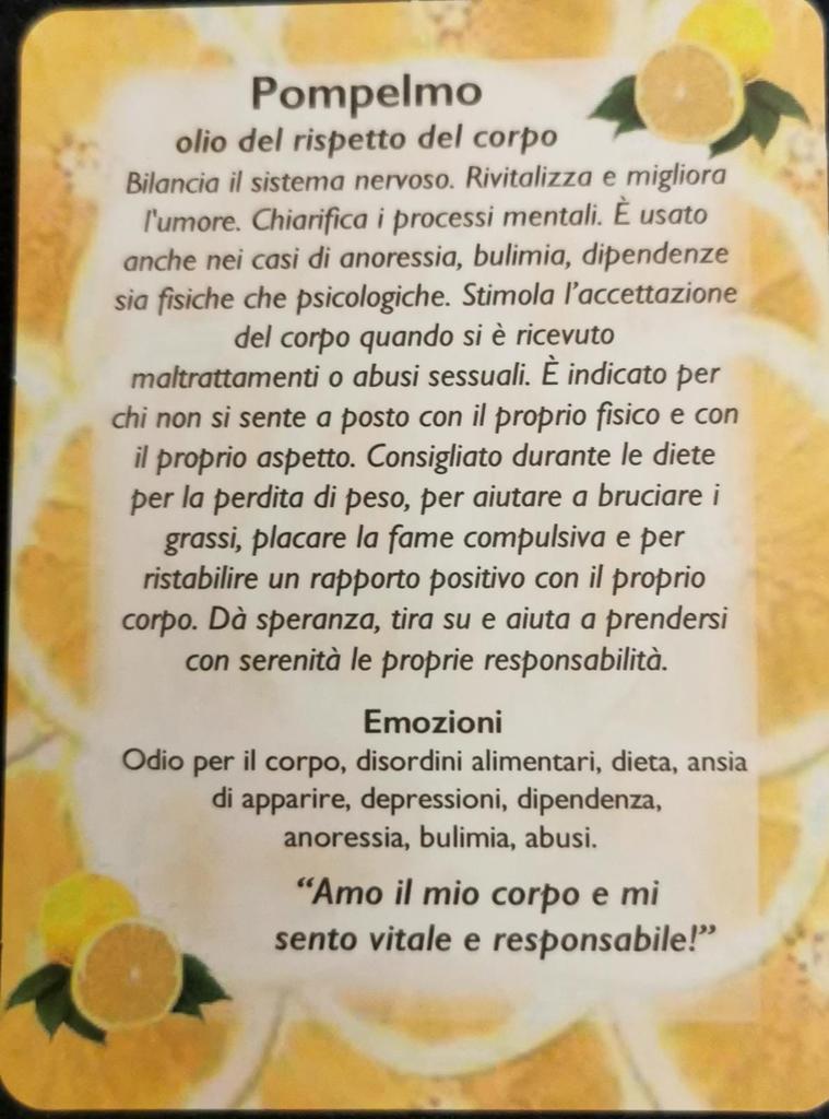 L'Olio Essenziale di Pompelmo